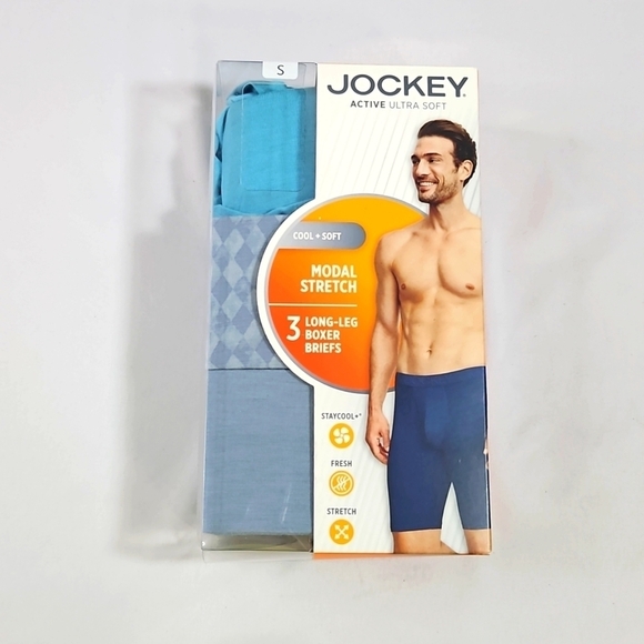 Jockey Long-Leg Boxer Briefs NWOT S - Picture 1 of 2